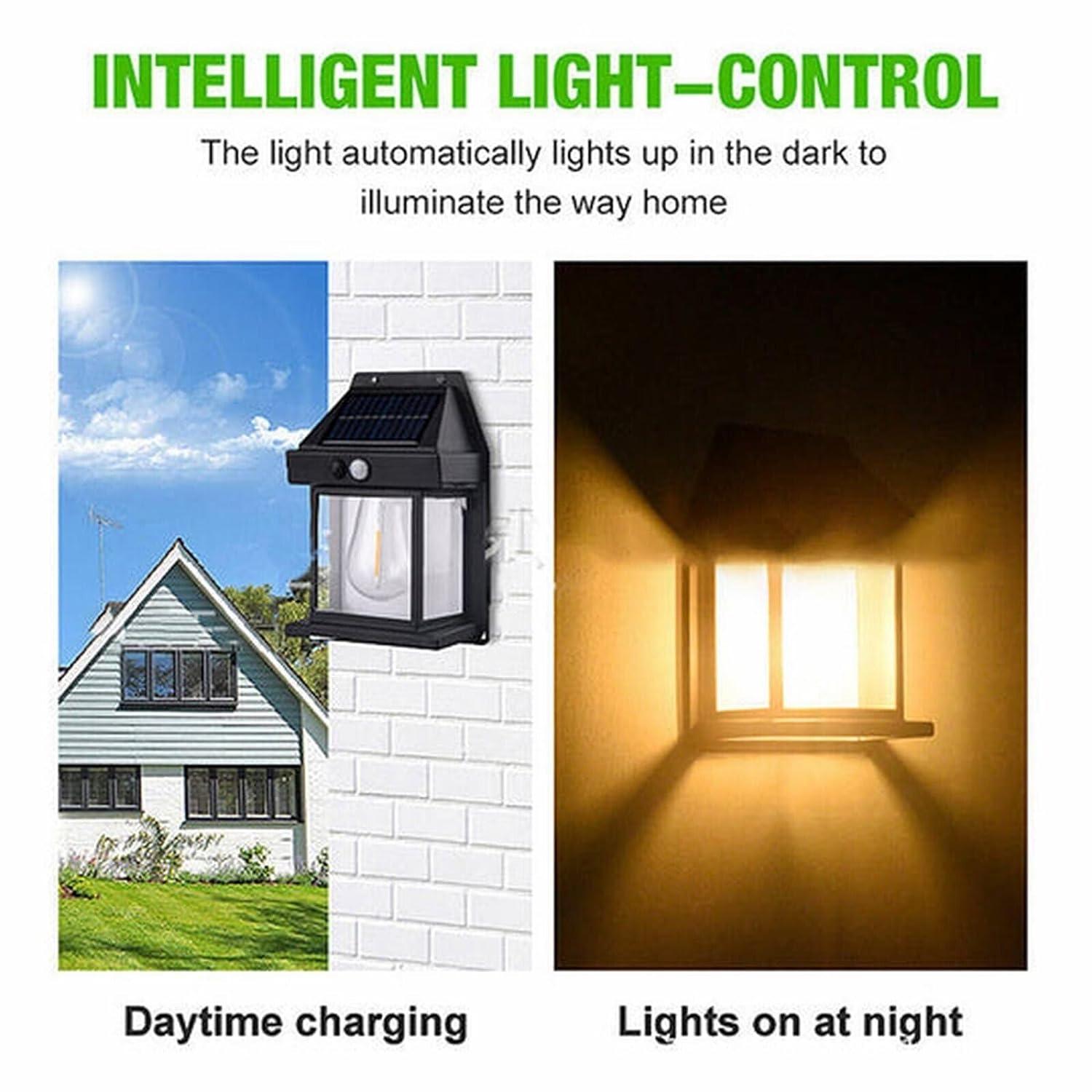 Solar Wall Light – Wireless Outdoor LED with Motion Sensor, 3 Modes & Waterproof Design