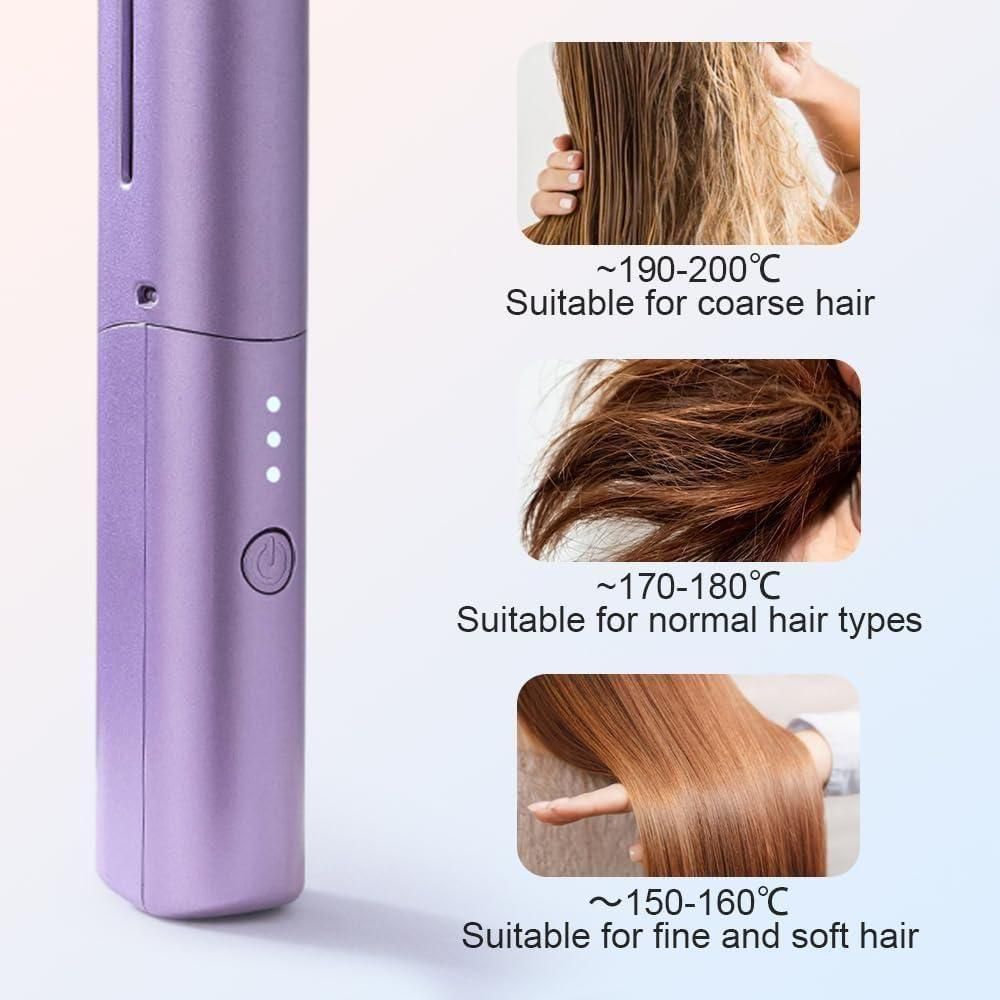 Portable Cordless Hair Straightening Rechargeable Comb