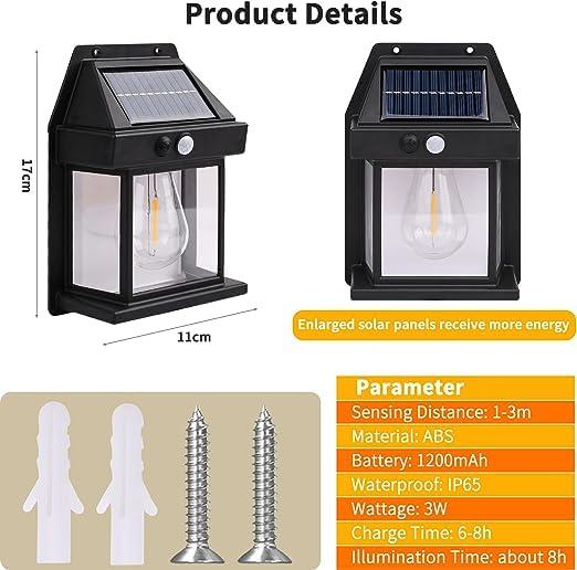 Solar Wall Light – Wireless Outdoor LED with Motion Sensor, 3 Modes & Waterproof Design